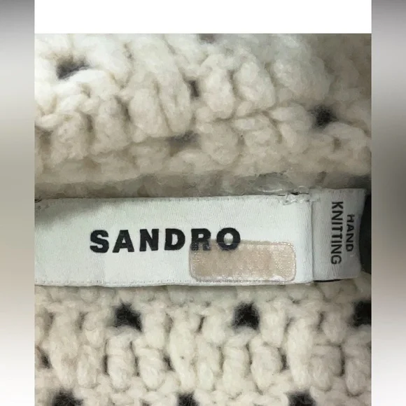 Nicolas Polo Sweater wool
Sandro hand knit fall cream logo casual designer $455 - Picture 9 of 13